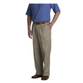 Men's Double-Pleated Classic Fit Twill Pant